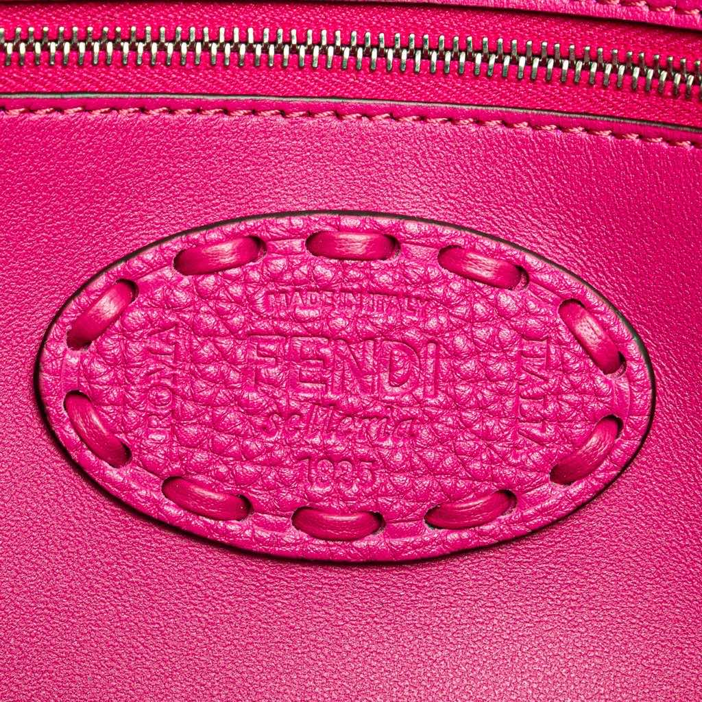 Fendi Leather Selleria Baguette Satchel - Side view