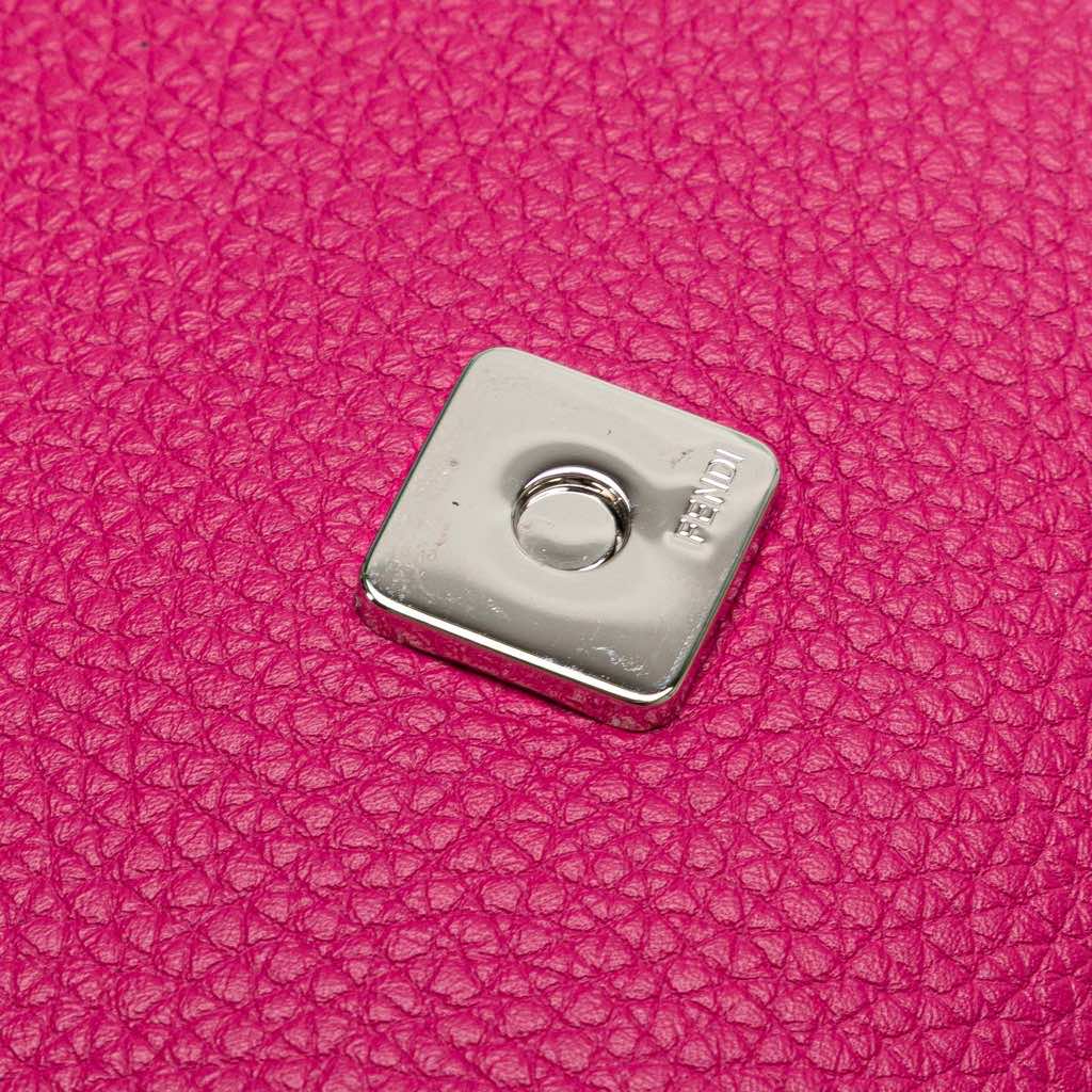 Fendi Leather Selleria Baguette Satchel - Image 11