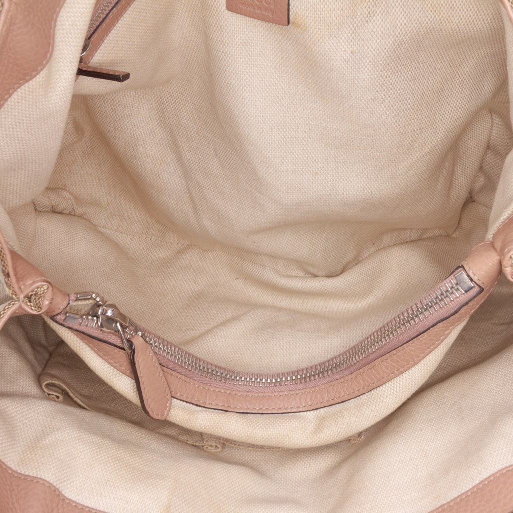 Gucci Medium GG Canvas Bamboo Libeccio Tote - 4