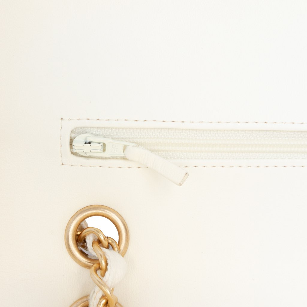 Chanel Medium Classic Printed Denim Floral Double Flap - Detail 2