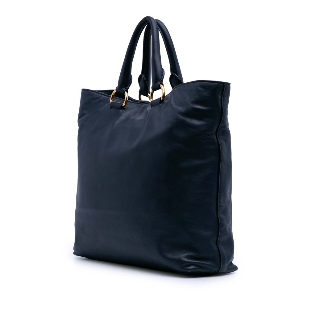 Prada Soft Calf Open Convertible Tote - 2