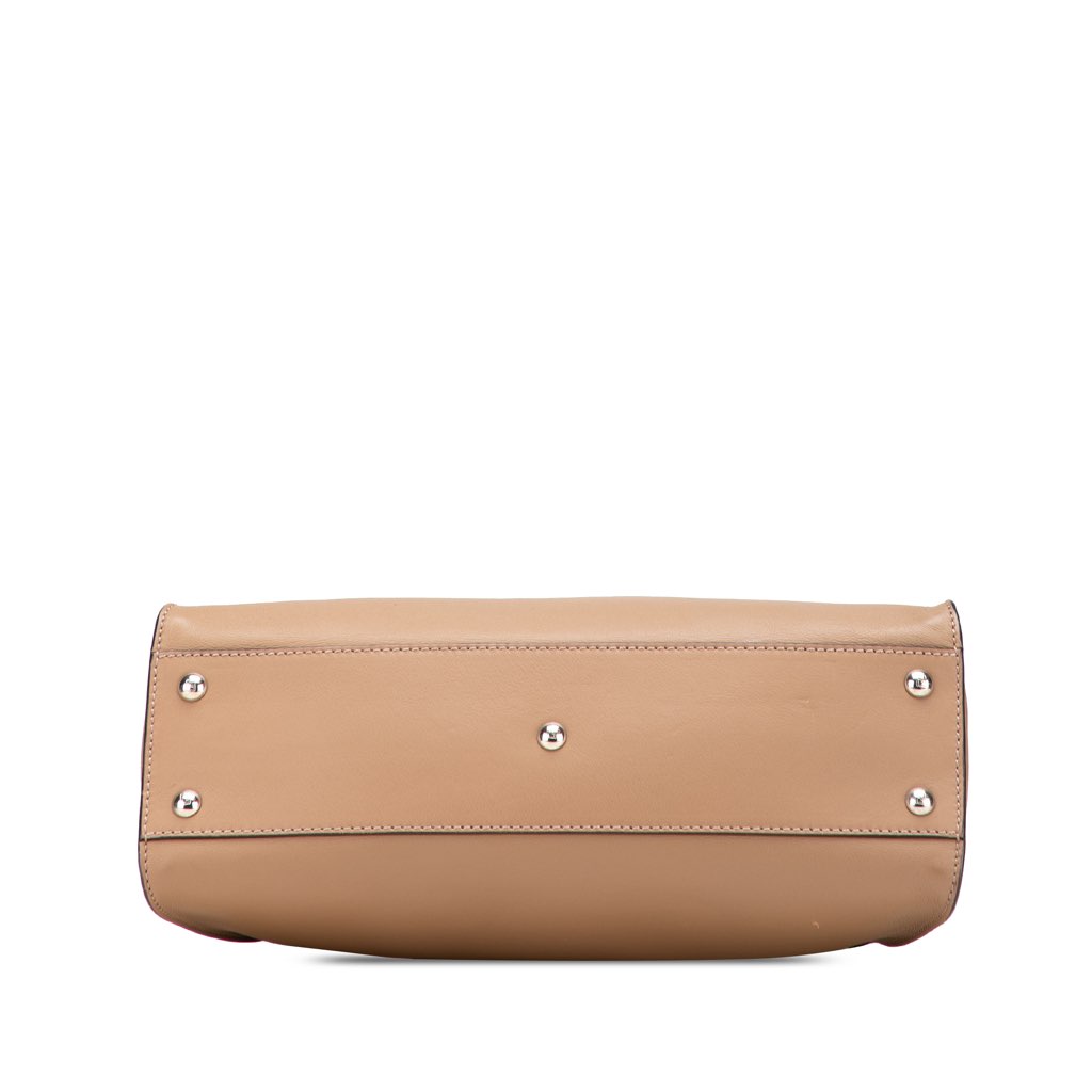 Fendi Medium Leather Selleria Peekaboo Iconic Satchel - 3