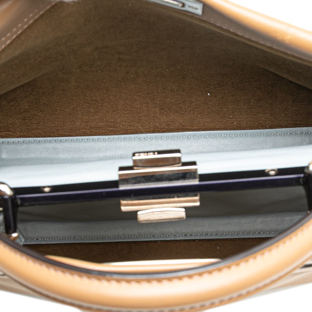 Fendi Medium Leather Selleria Peekaboo Iconic Satchel - 4