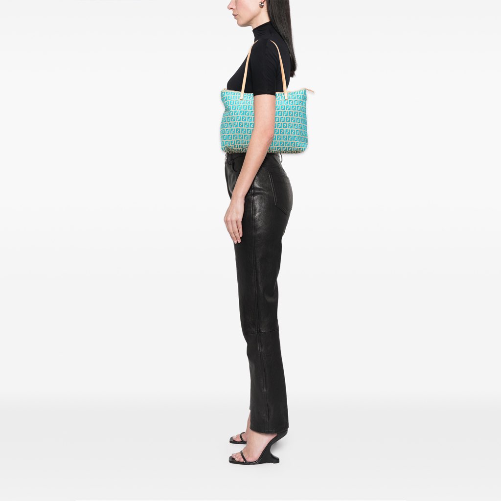 Fendi Small Zucchino Canvas Tote - Image 12