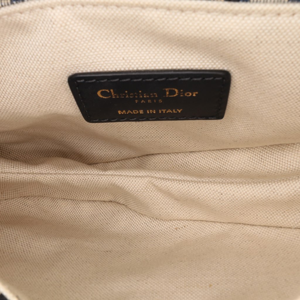 Dior Mini Oblique Canvas Saddle Bag - 4