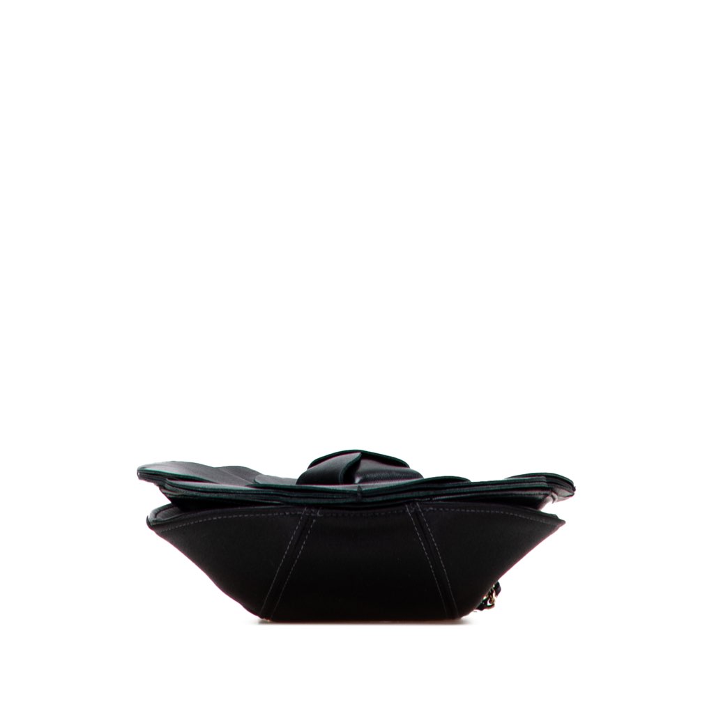 Chanel Lambskin and Satin Camellia Flower Evening Bag - Image 6