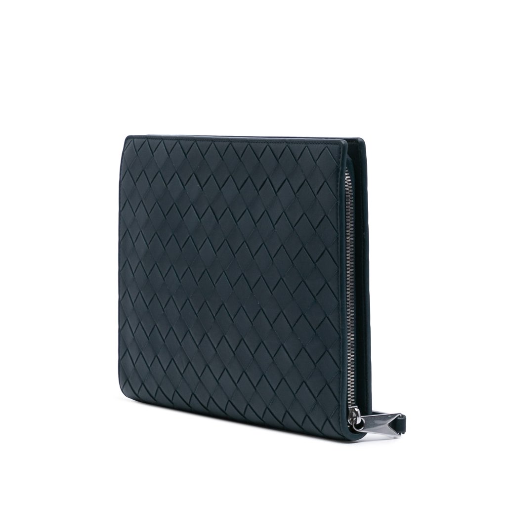 Bottega Veneta Small Calfskin Intrecciato Document Case - 2