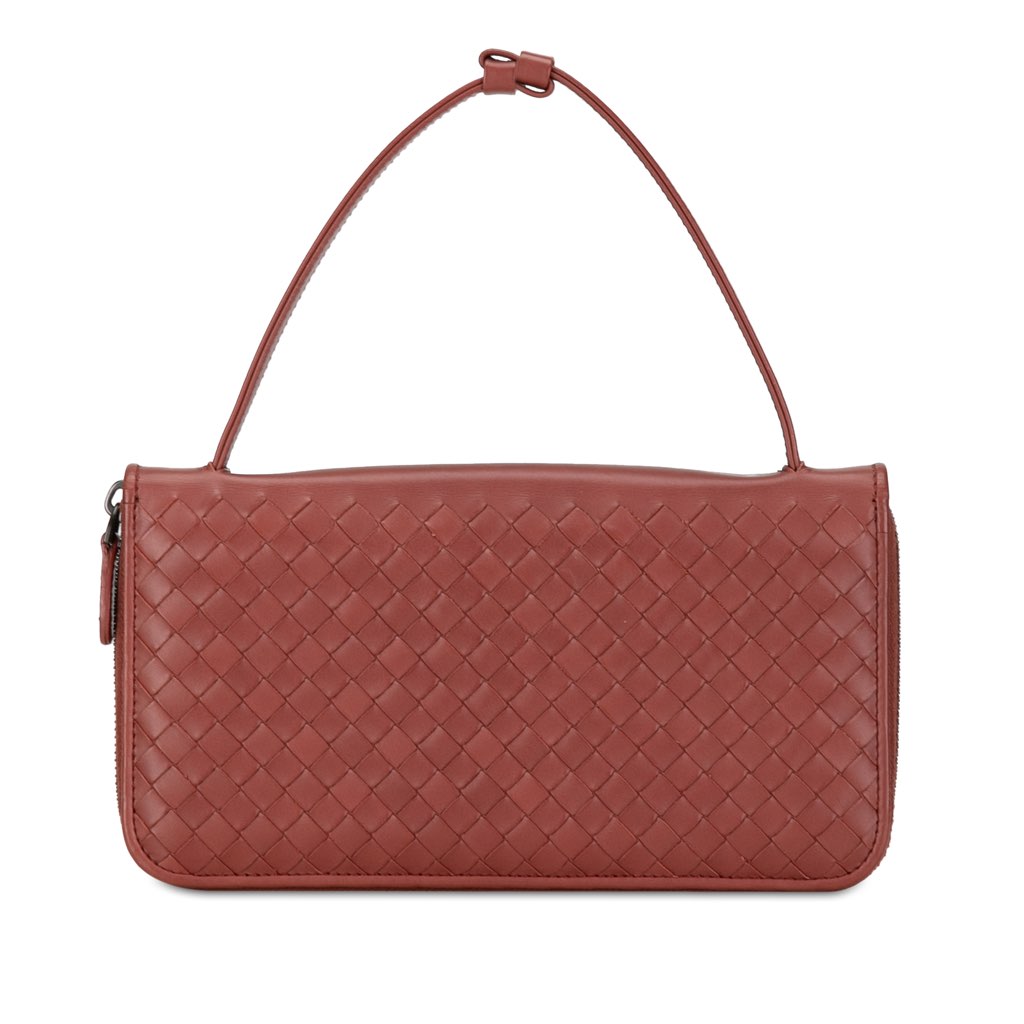 Bottega Veneta Intrecciato Zip Around Long Wallet