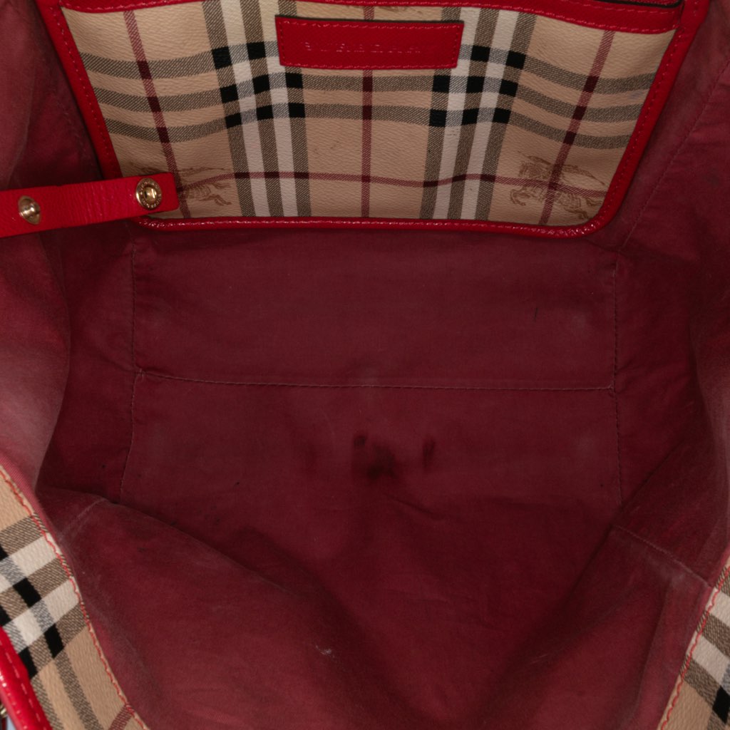 Burberry Small Haymarket Check Coated Canvas Canterbury Tote - 4