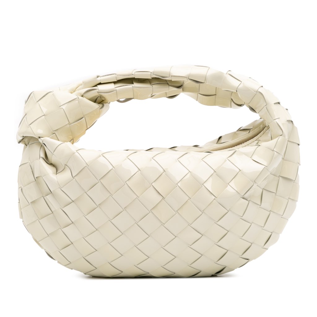 Bottega Veneta Mini Patent Intrecciato Jodie
