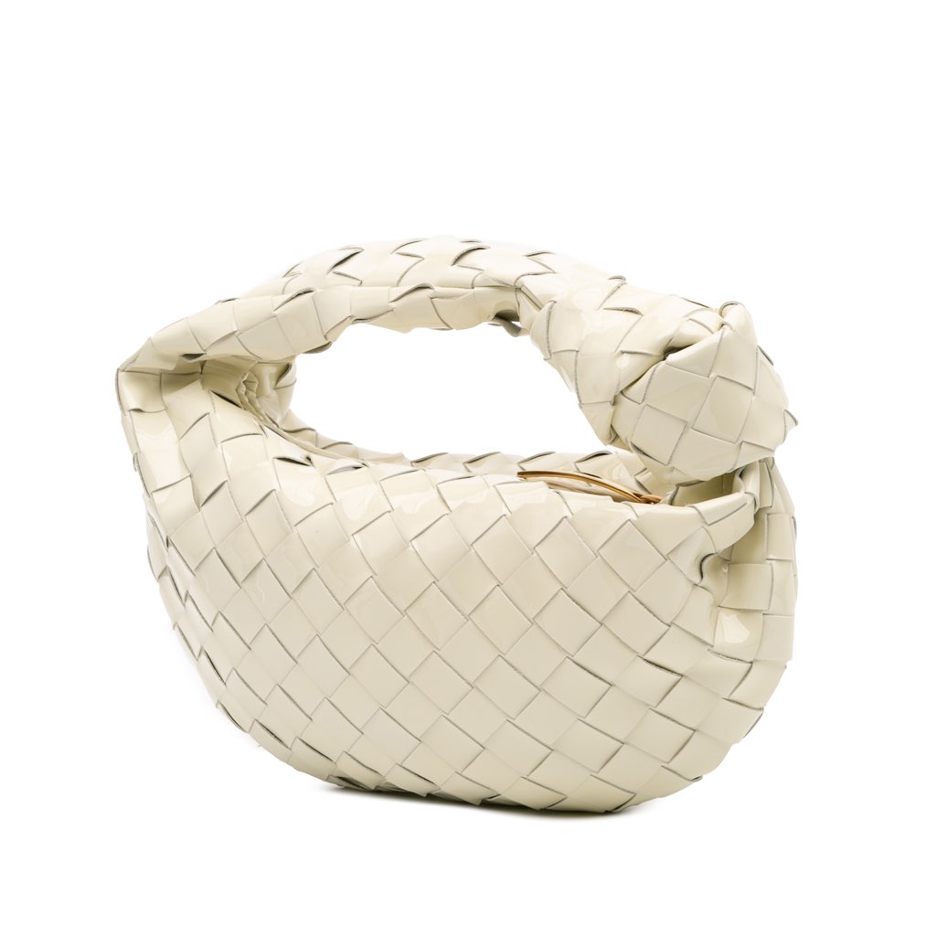 Bottega Veneta Mini Patent Intrecciato Jodie - 2