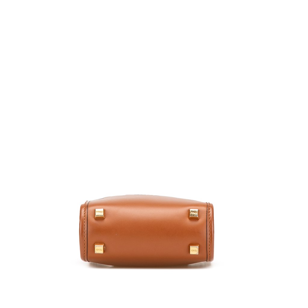 Fendi Mini Leather Sunshine Shopper Tote - Image 6