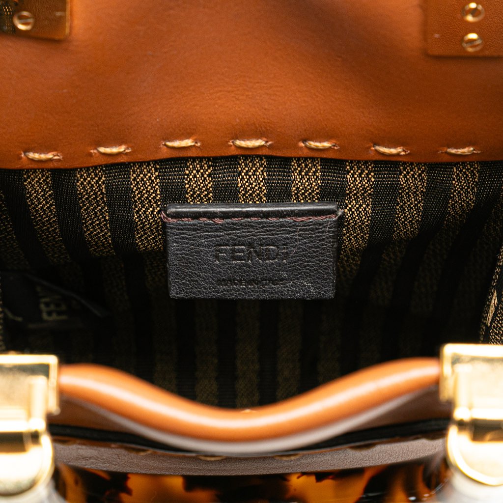 Fendi Mini Leather Sunshine Shopper Tote - Side view