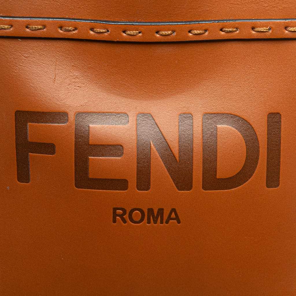 Fendi Mini Leather Sunshine Shopper Tote - Detail 2