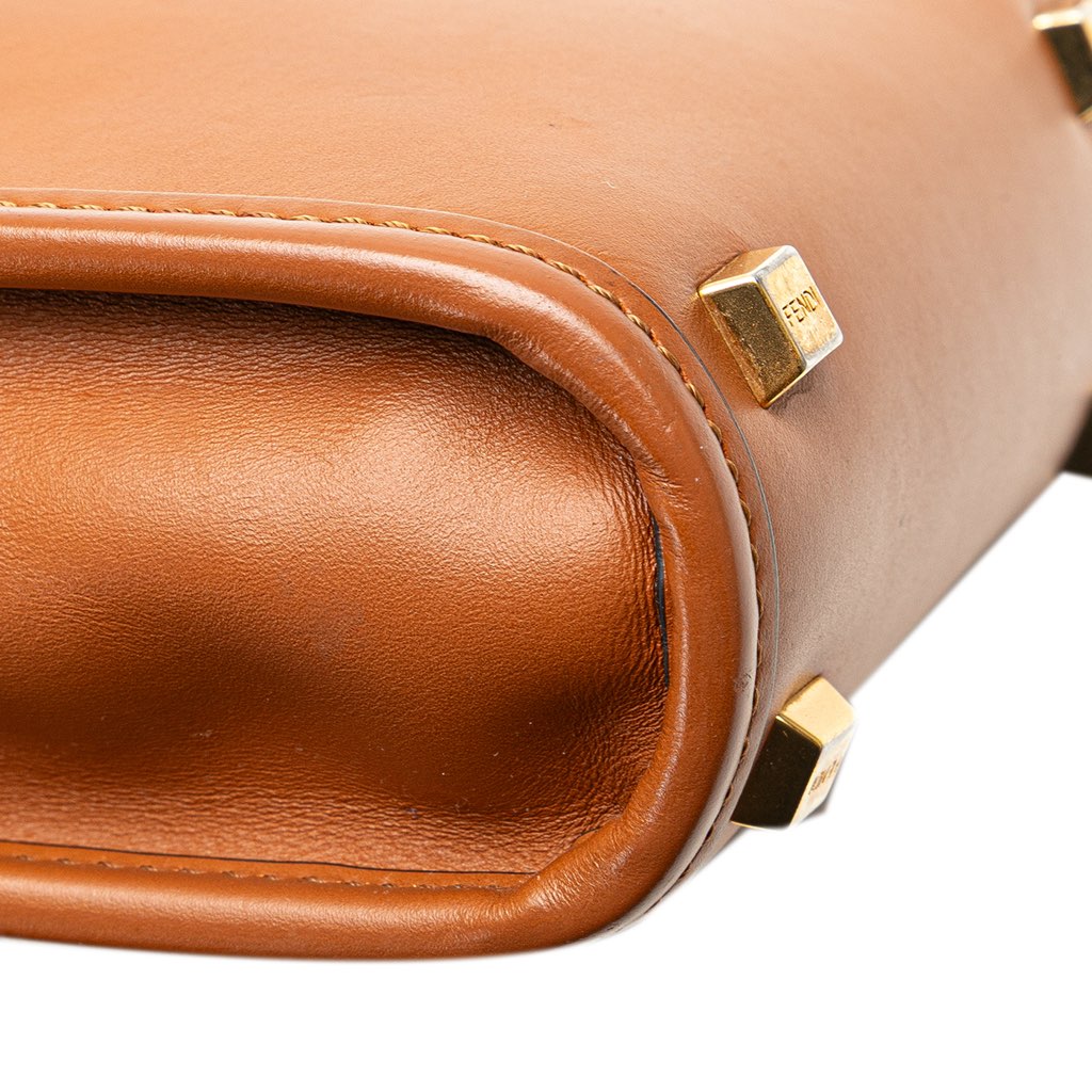 Fendi Mini Leather Sunshine Shopper Tote - Image 10