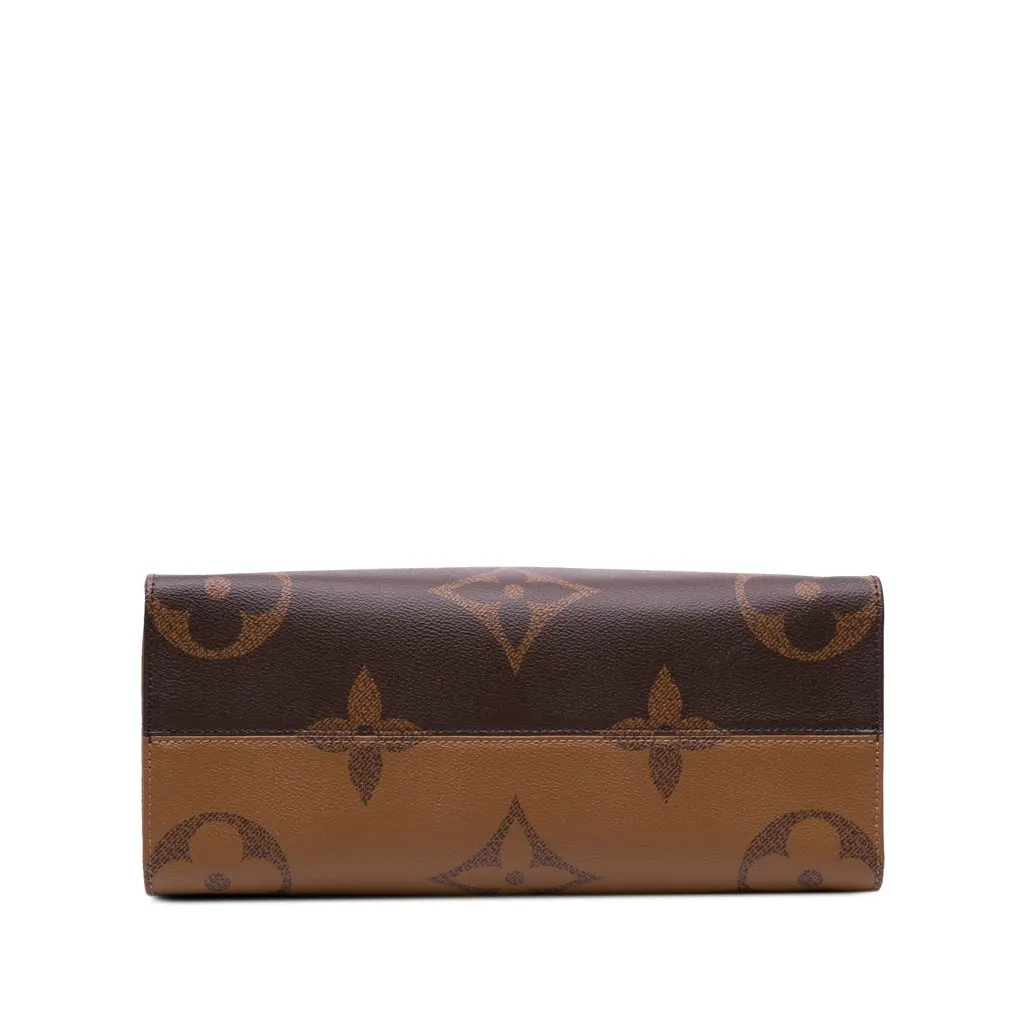 Louis Vuitton Monogram Giant OnTheGo MM Brown Canvas Good - Inside View
