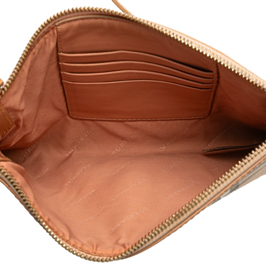 Burberry Haymarket Check Coated Canvas Peyton Crossbody - 4