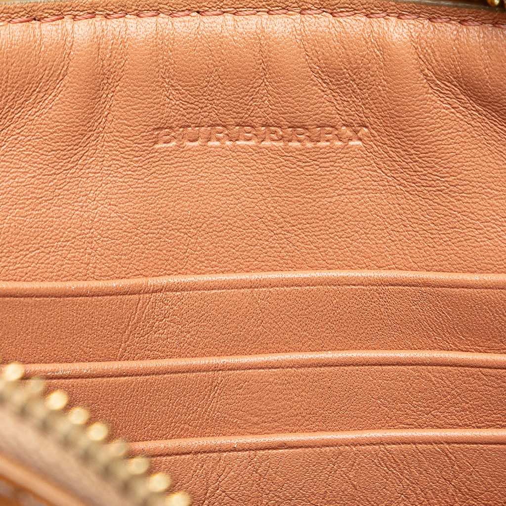 Burberry Haymarket Check Coated Canvas Peyton Crossbody - Side view