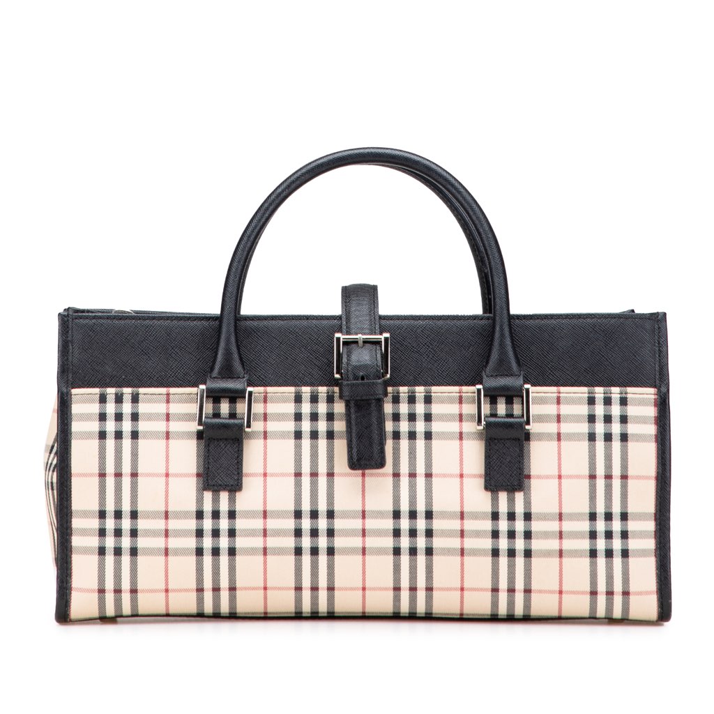 Burberry House Check Canvas Handbag