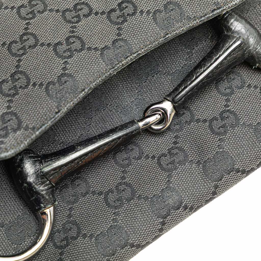 Gucci GG Canvas Horsebit Chain Shoulder Bag - 5