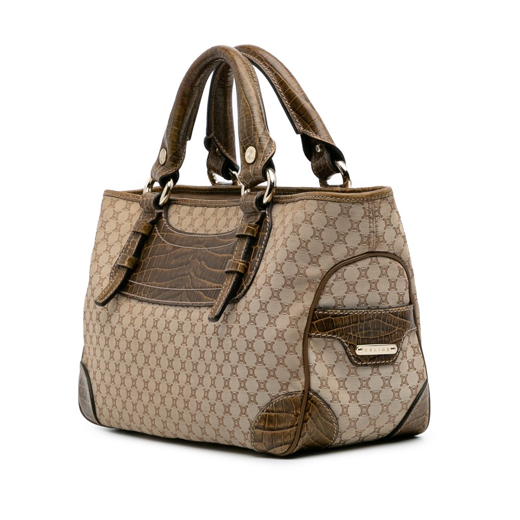 Celine Macadam Canvas Boogie Handbag - Back view