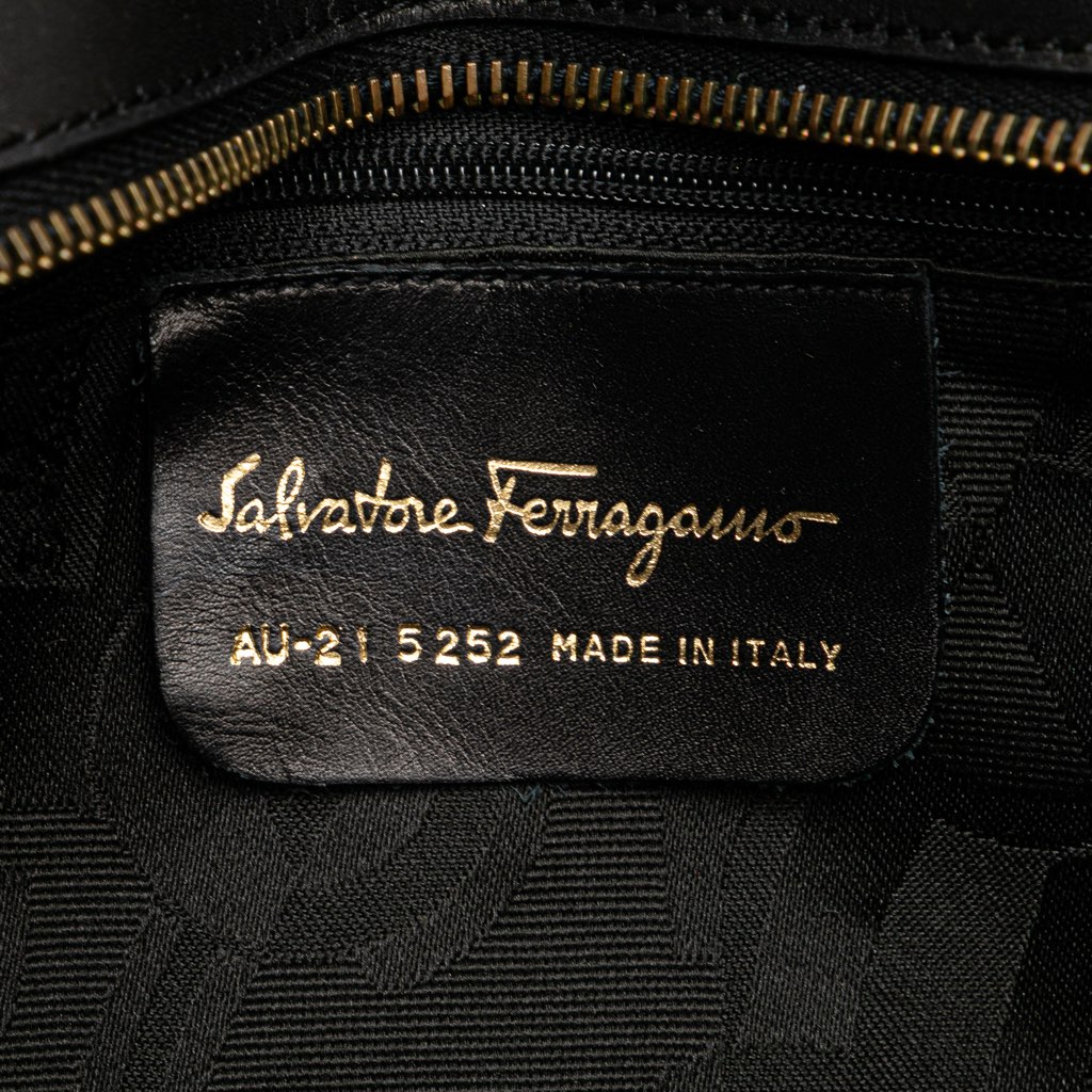 Salvatore Ferragamo Nylon Tiered Grosgrain Shoulder Bag - 5