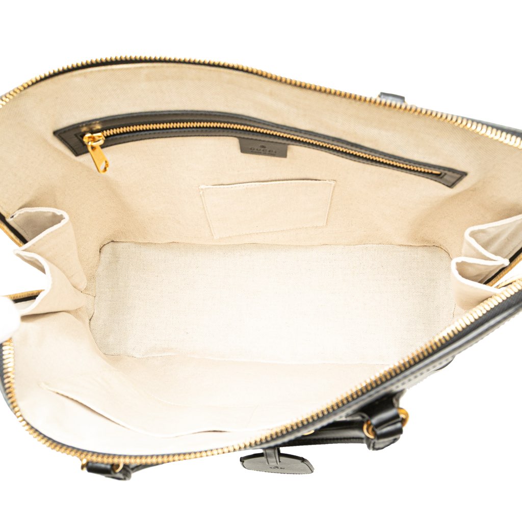 Gucci Small Leather Horsebit 1955 Duffle Bag - 4