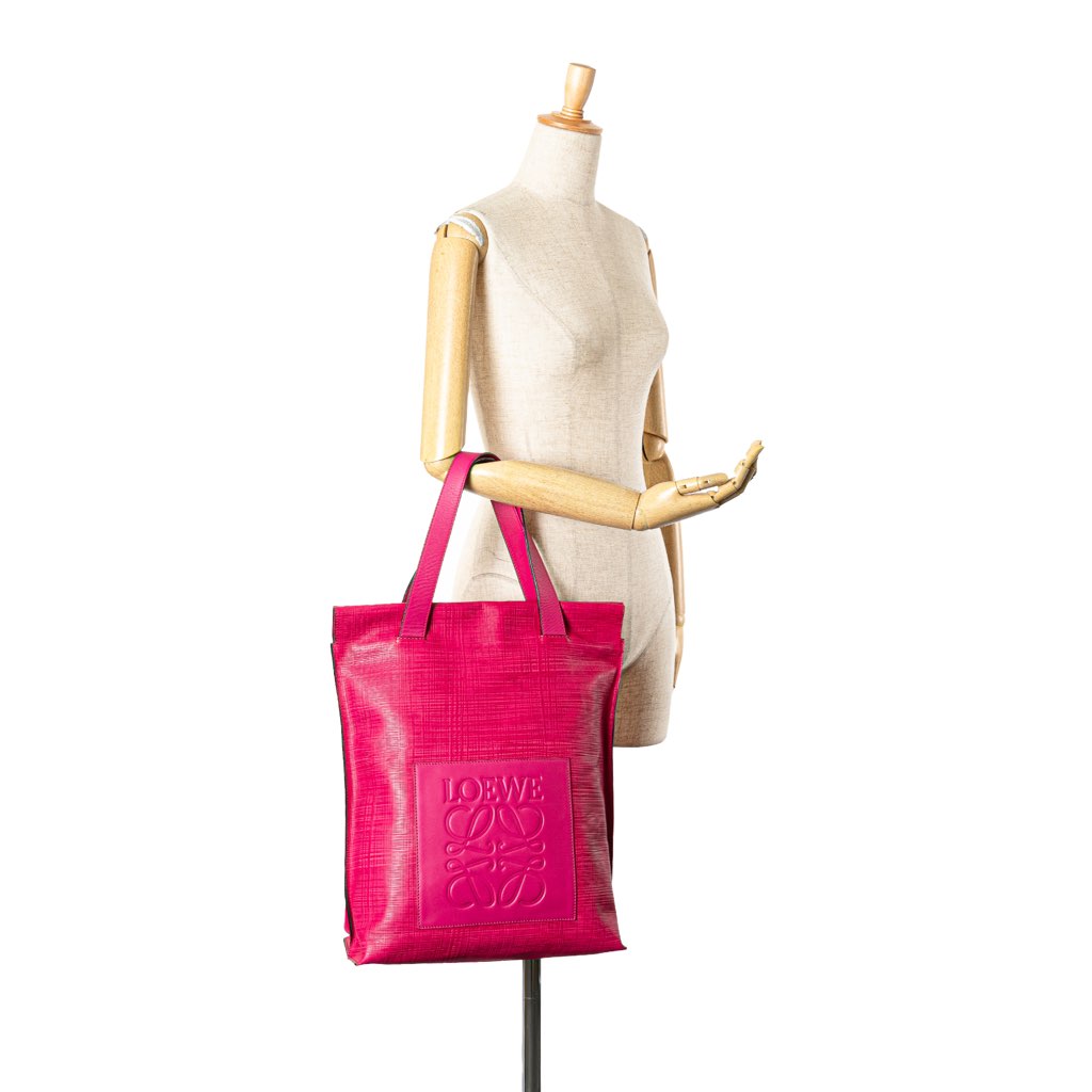 Loewe Anagram Leather Shopper Tote - Image 14