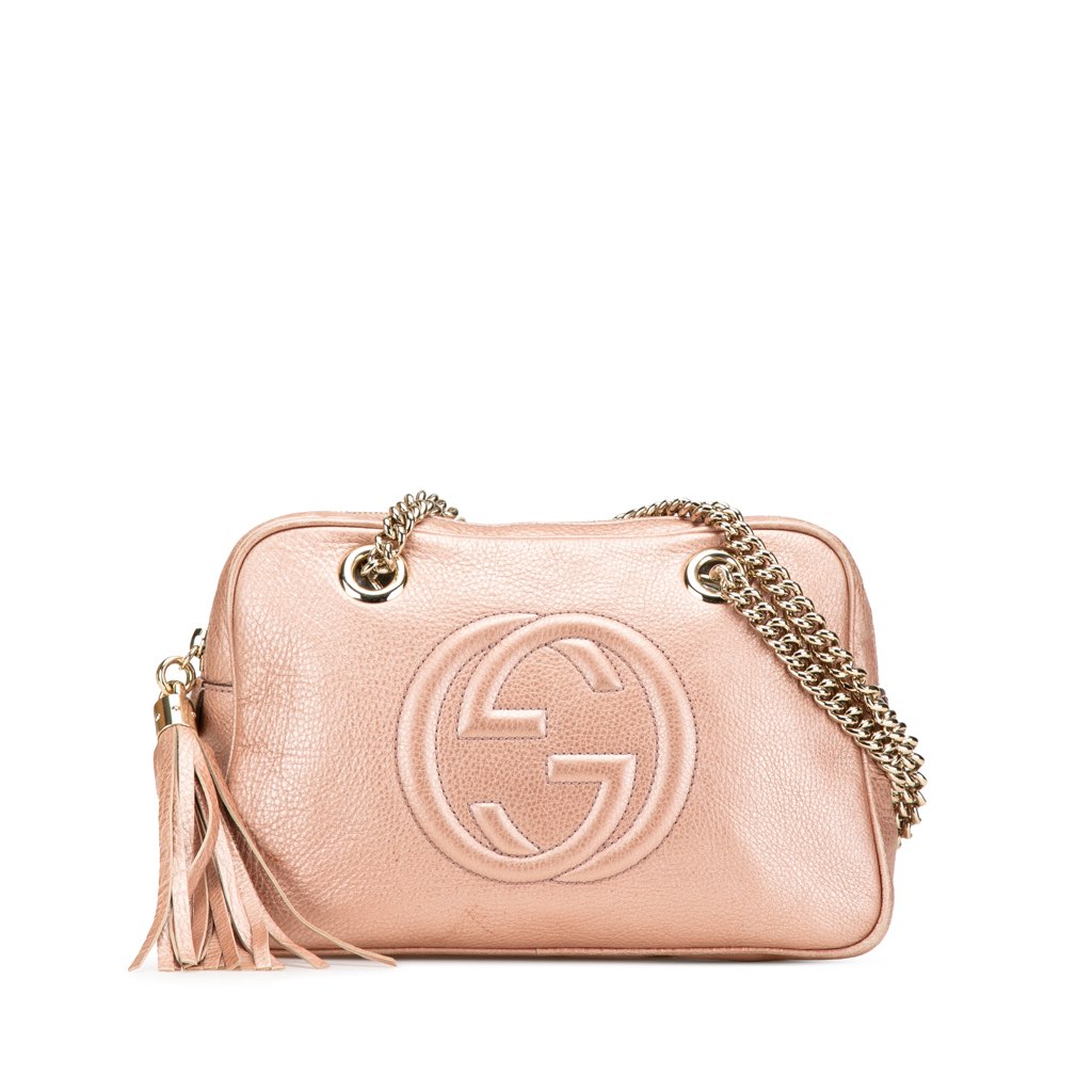 Gucci Leather Soho Chain Zip Shoulder Bag
