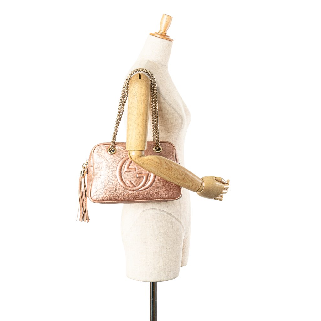 Gucci Leather Soho Chain Zip Shoulder Bag - Image 16