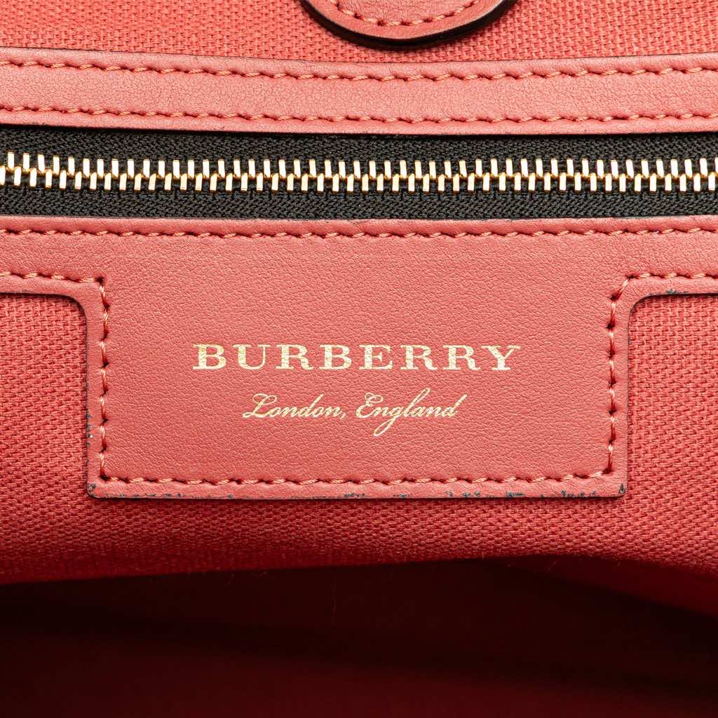 Burberry Small Haymarket Check Coated Canvas Canterbury Tote - 5