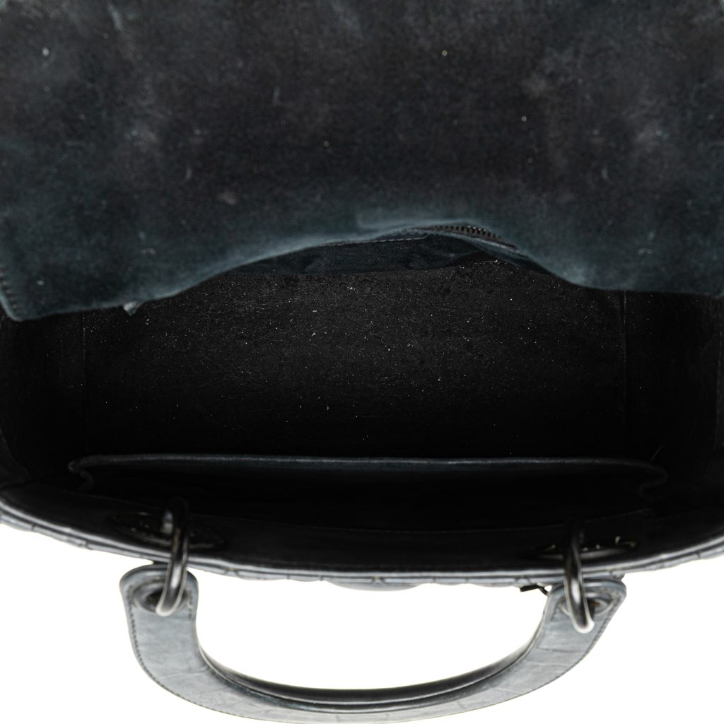 Dior Medium Ultra Matte Calfskin Cannage Lady Dior - 4