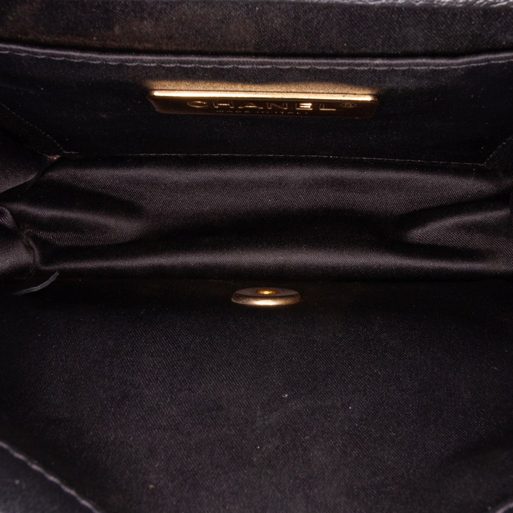 Chanel Mini Square Calfskin Coco Embossed Flap - 4