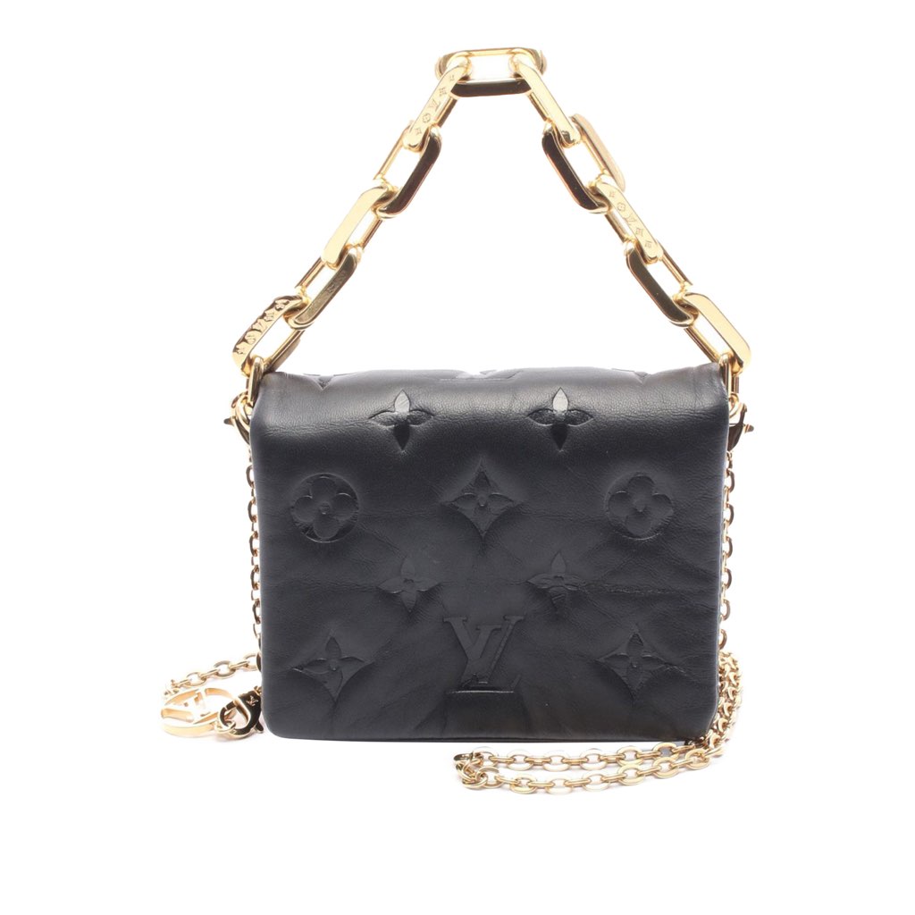 Louis Vuitton Monogram Embossed Puffy Lambskin Coussin Belt Bag