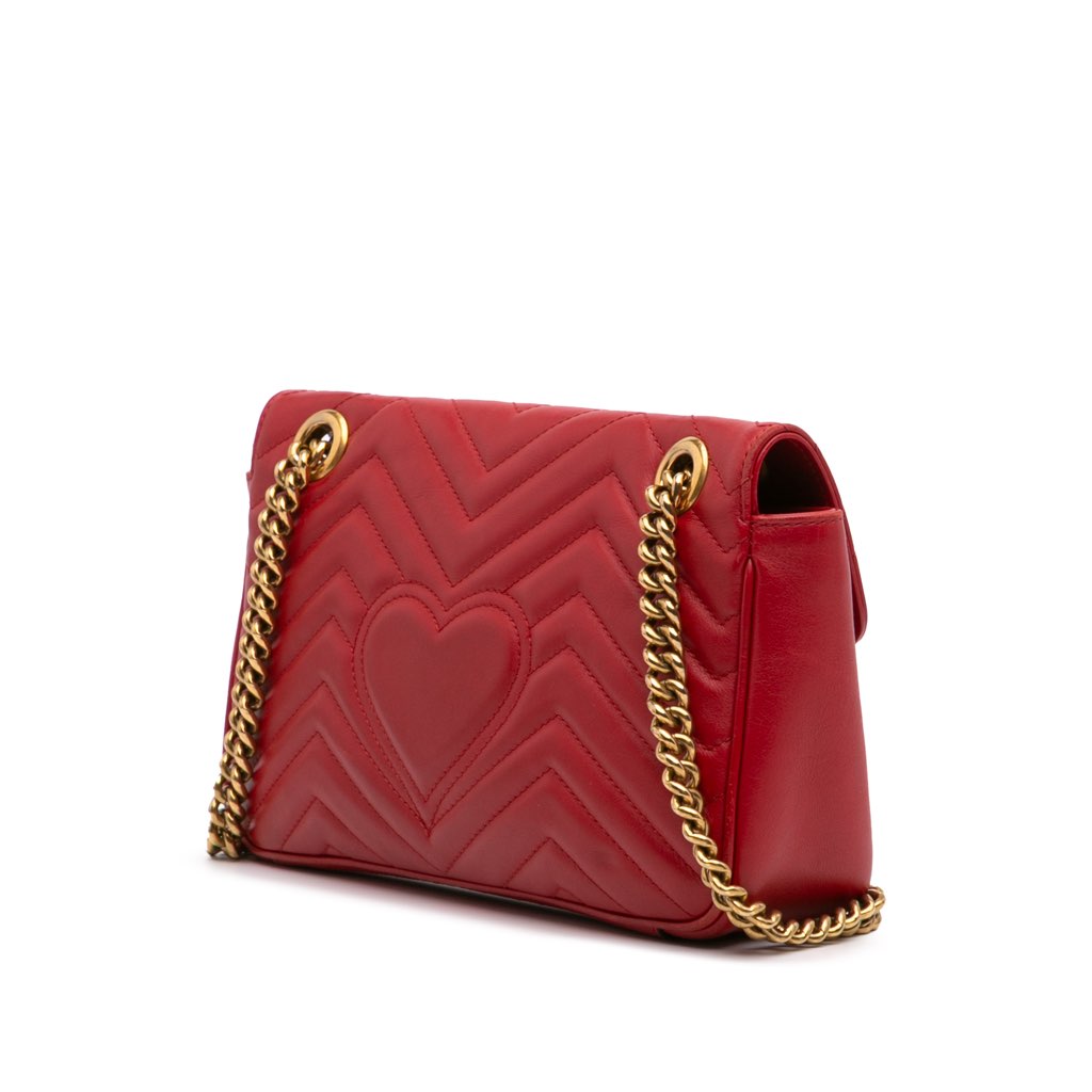 Gucci Small GG Marmont Matelasse Leather Flap Crossbody - 2