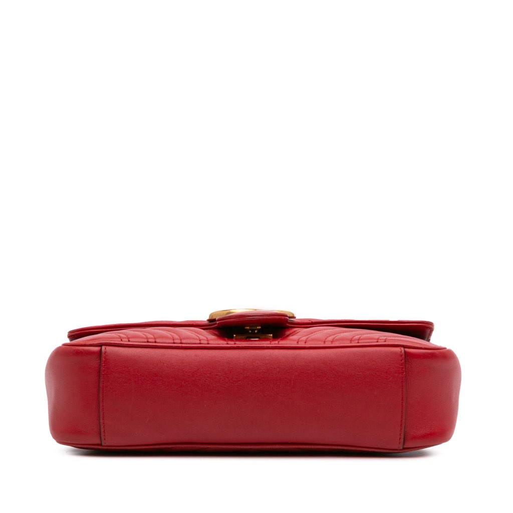 Gucci Small GG Marmont Matelasse Leather Flap Crossbody - 3