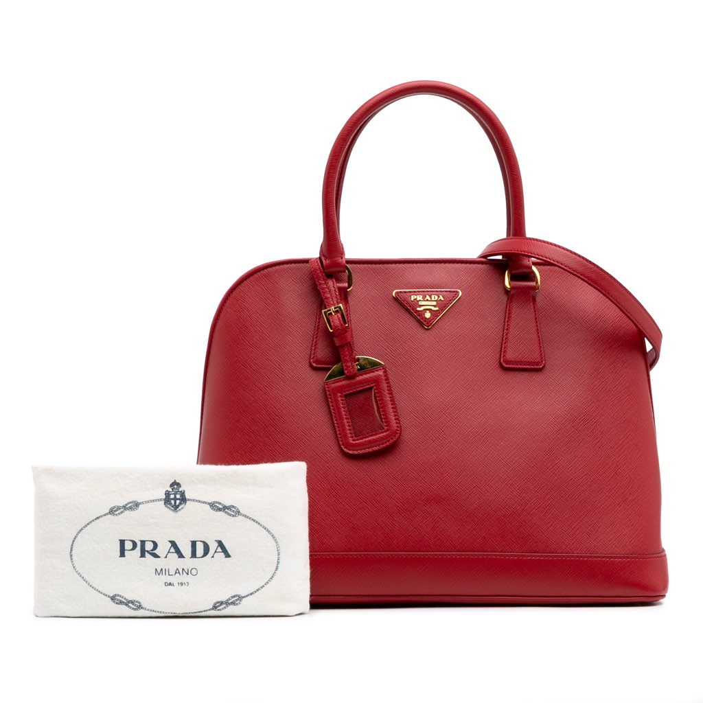 Prada Medium Saffiano Lux Open Promenade Satchel - Image 13