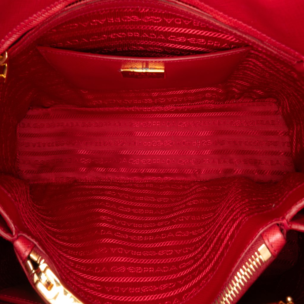 Prada Medium Saffiano Lux Open Promenade Satchel - 4
