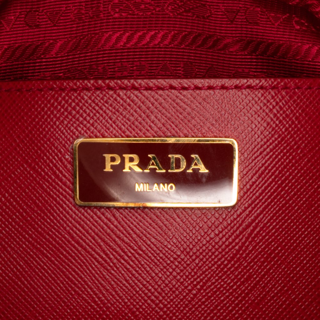 Prada Medium Saffiano Lux Open Promenade Satchel - Detail 1