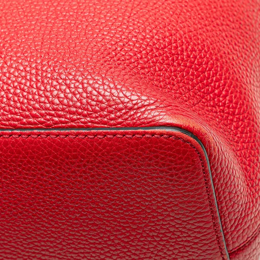 Gucci Large Pebbled Calfskin Soho Convertible Hobo - Image 13