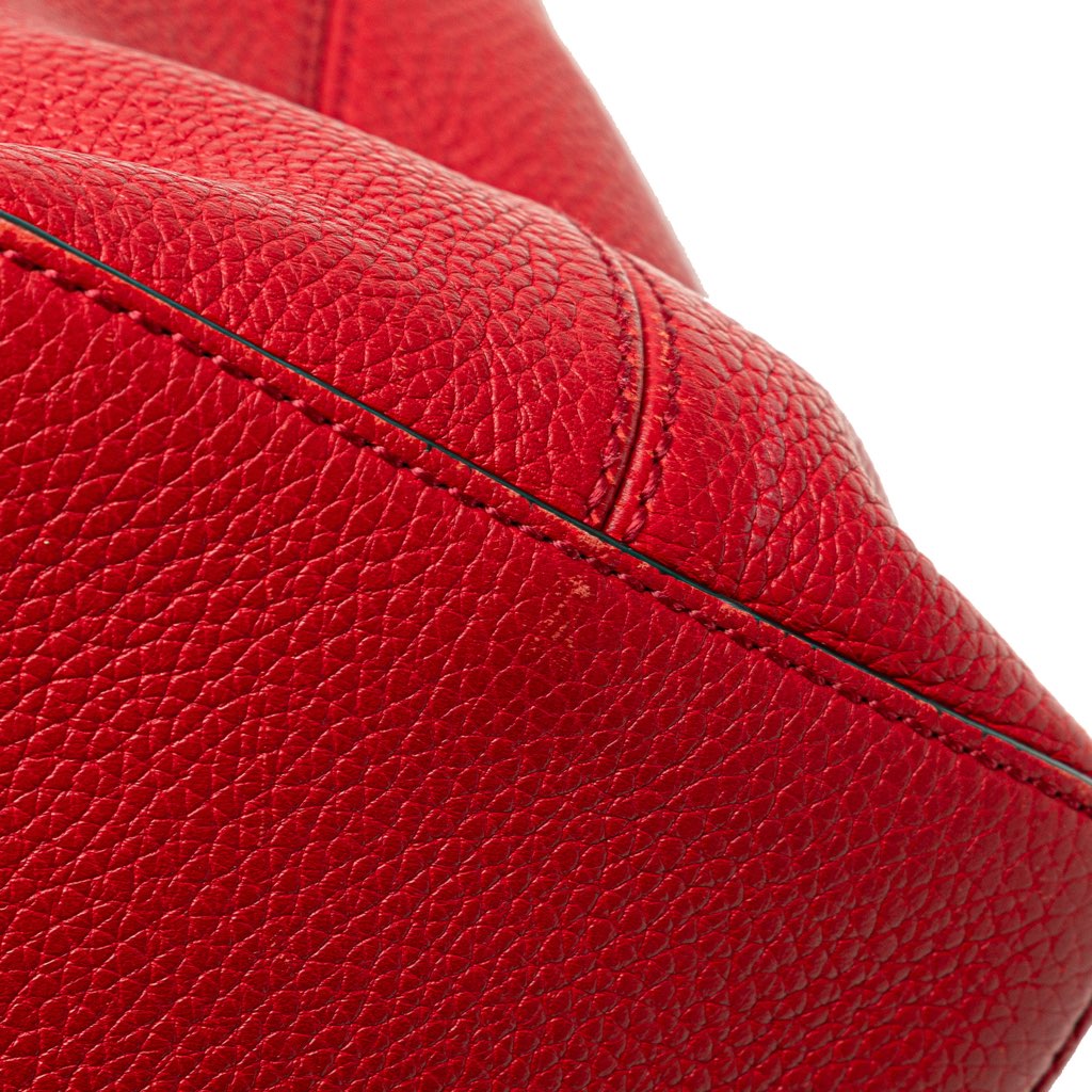 Gucci Large Pebbled Calfskin Soho Convertible Hobo - Image 14