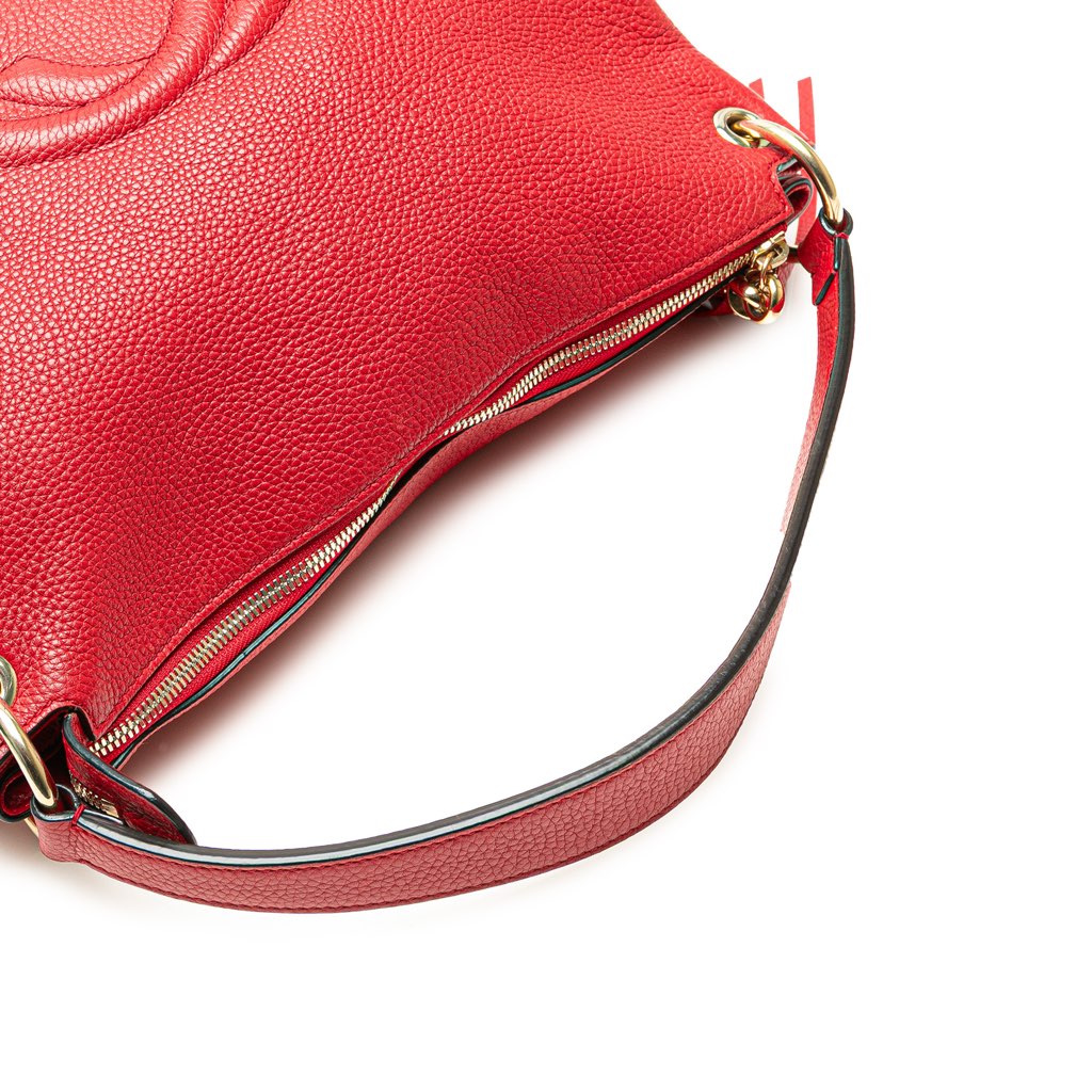 Gucci Large Pebbled Calfskin Soho Convertible Hobo - Image 15