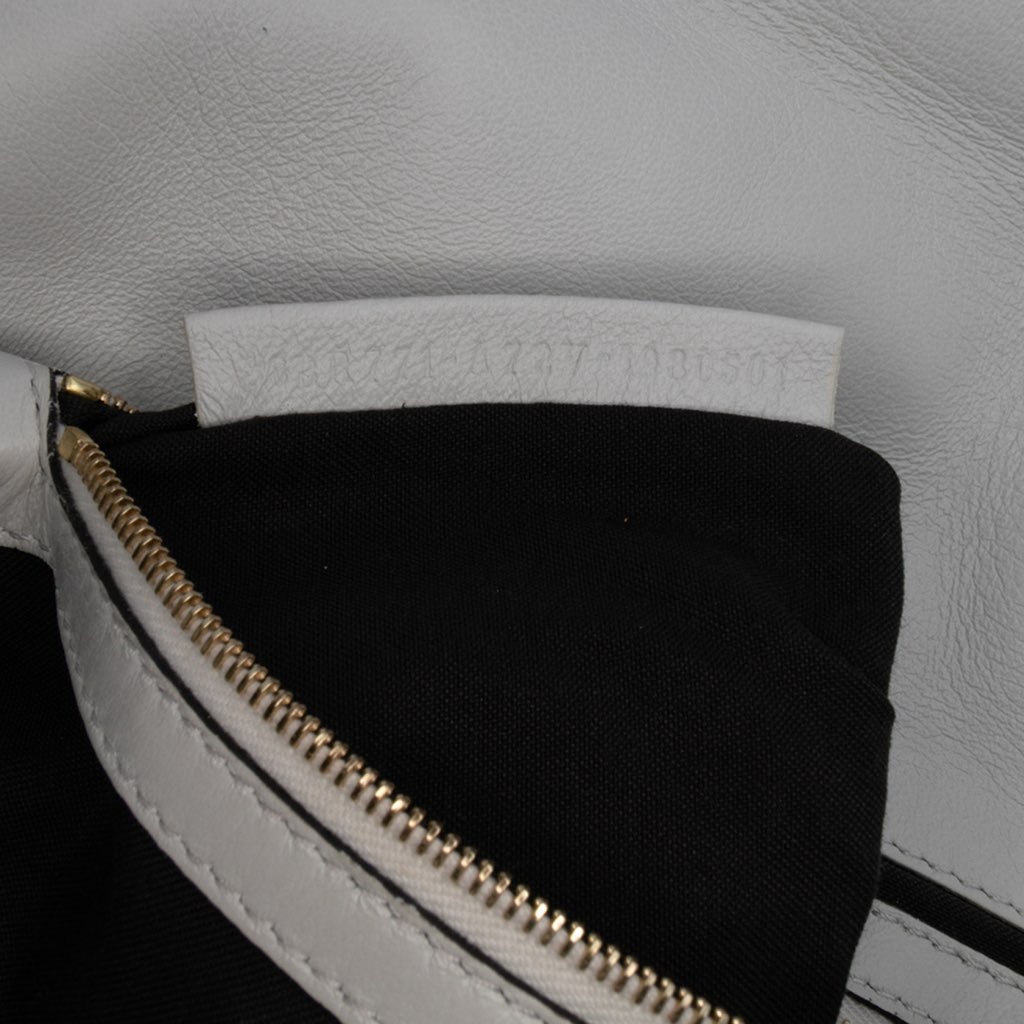 Fendi Large Zucca Embossed Leather Baguette Satchel - Detail 1