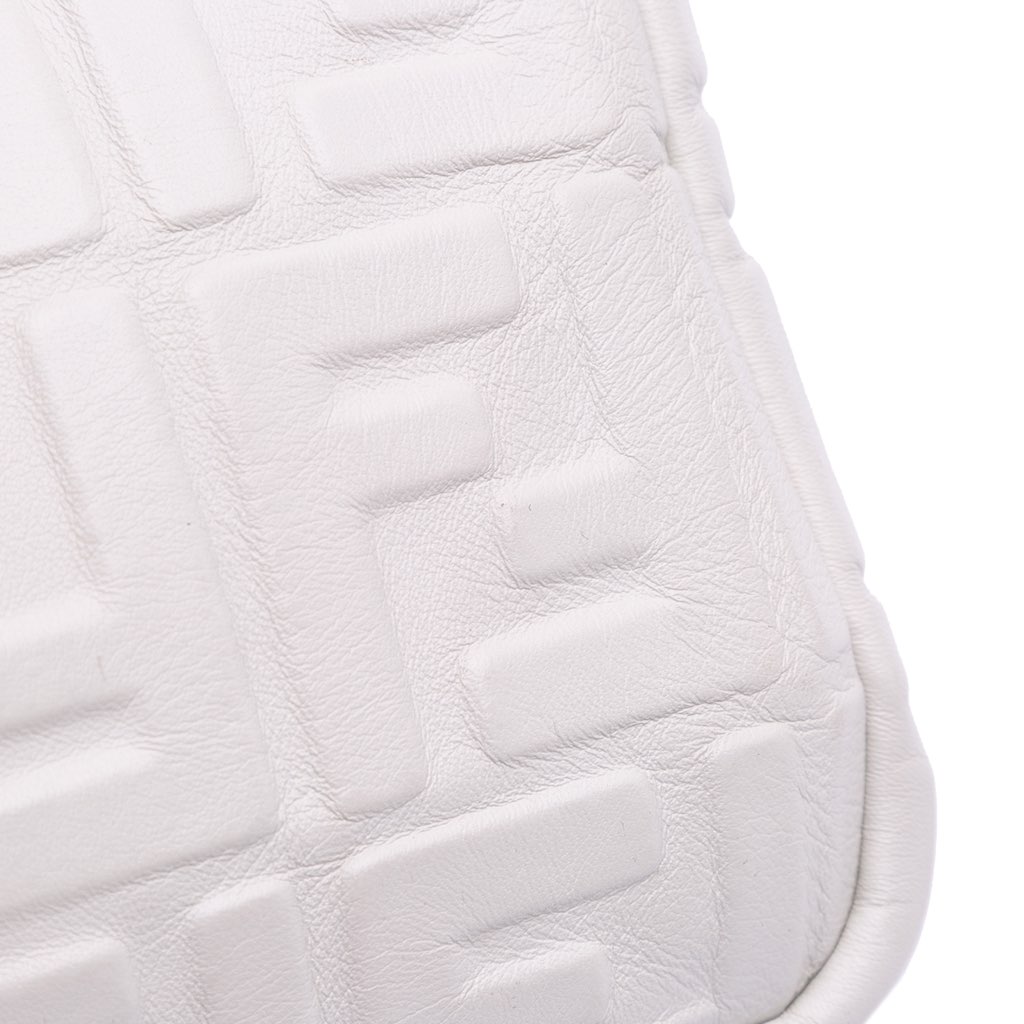 Fendi Large Zucca Embossed Leather Baguette Satchel - Image 12