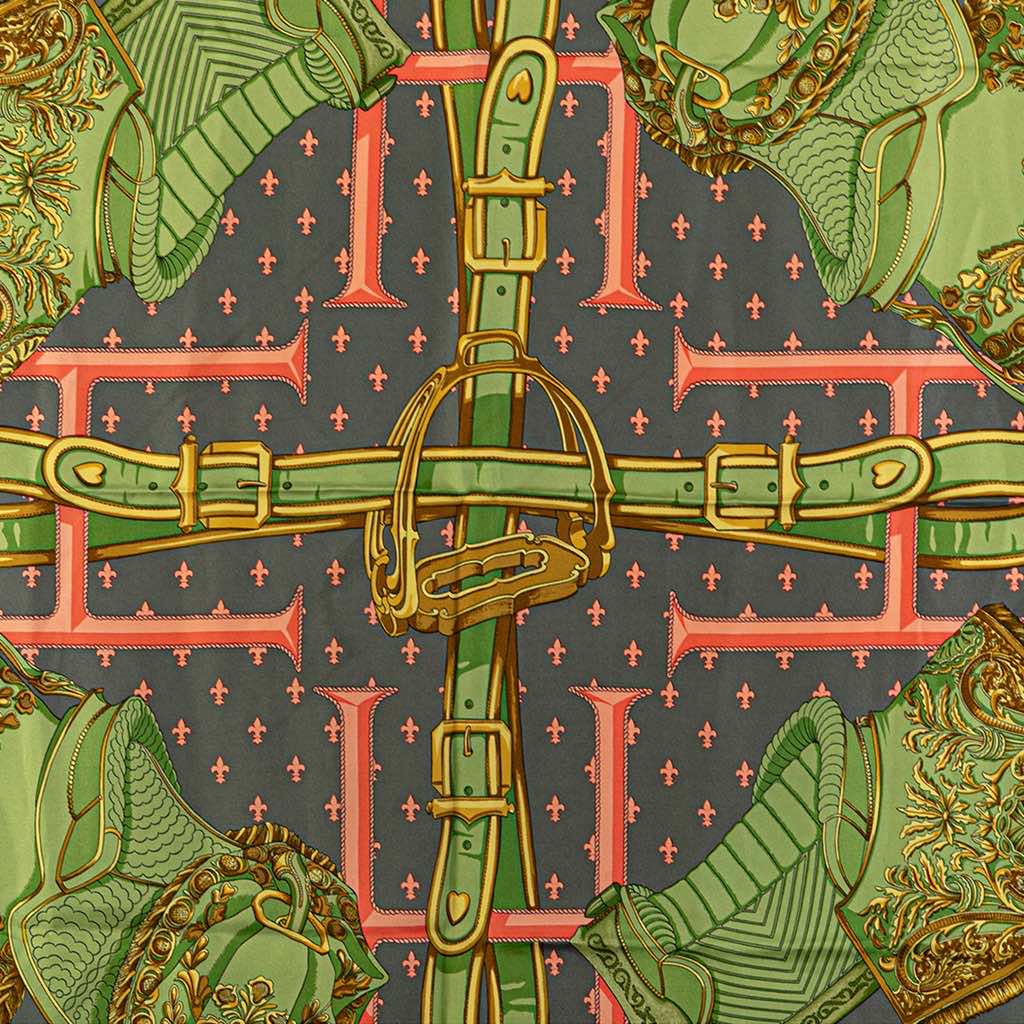 Hermès Selles A Housse Silk Scarf - 3