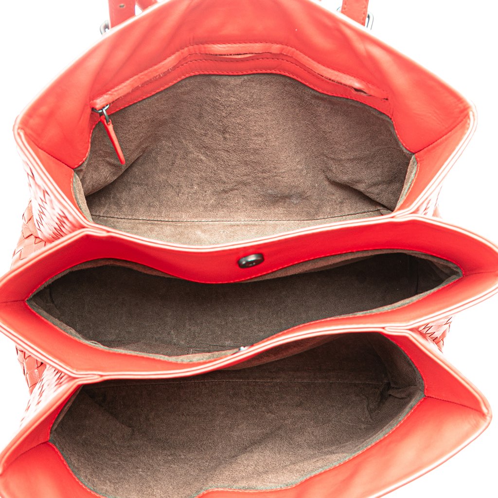 Bottega Veneta Small Nappa Intrecciato Roma Satchel - 4