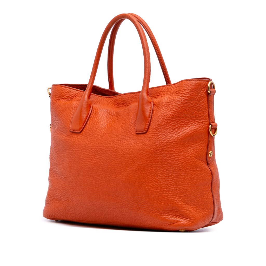 Prada Vitello Daino Open Convertible Tote - 2