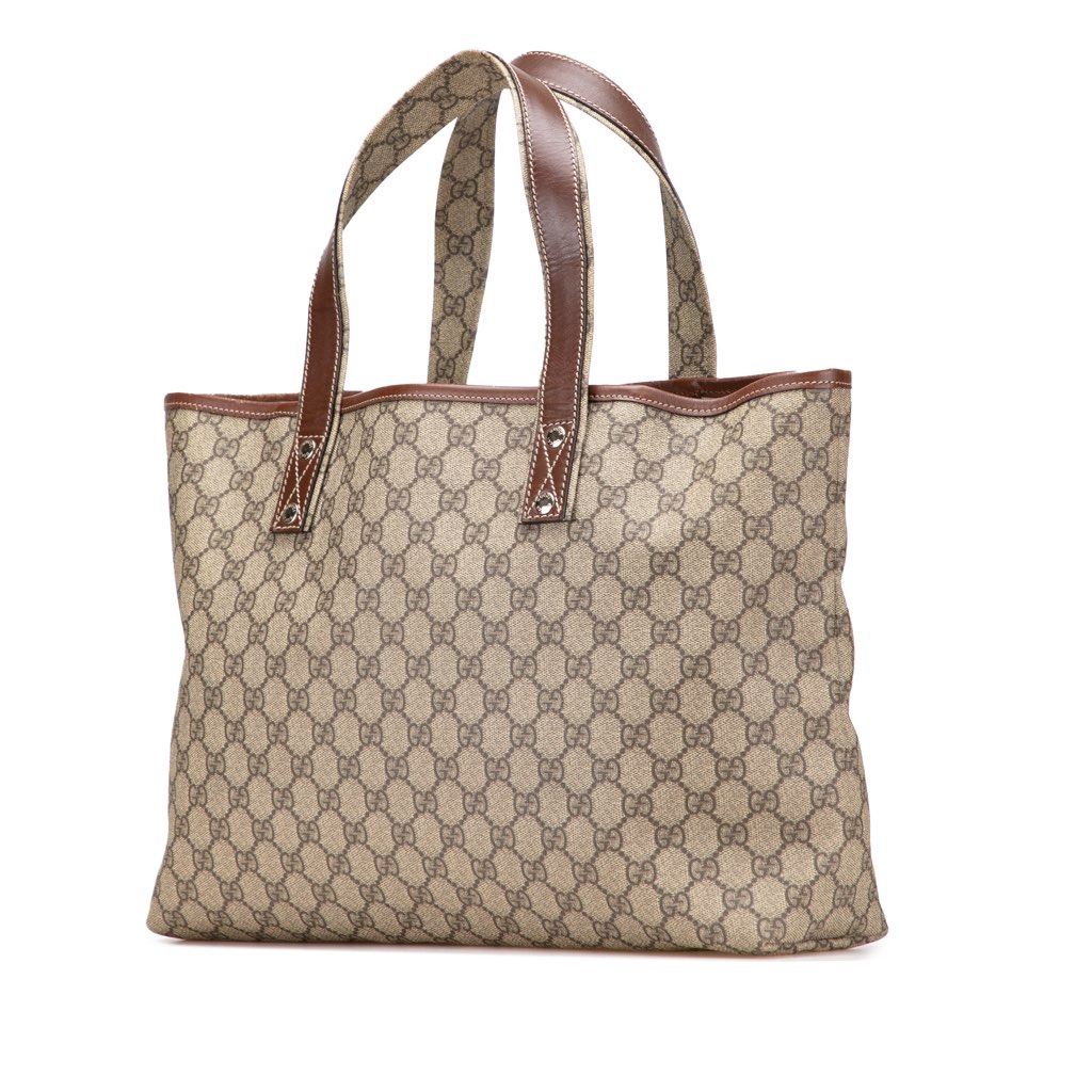 Gucci Medium GG Supreme Web Loop Tote - 2