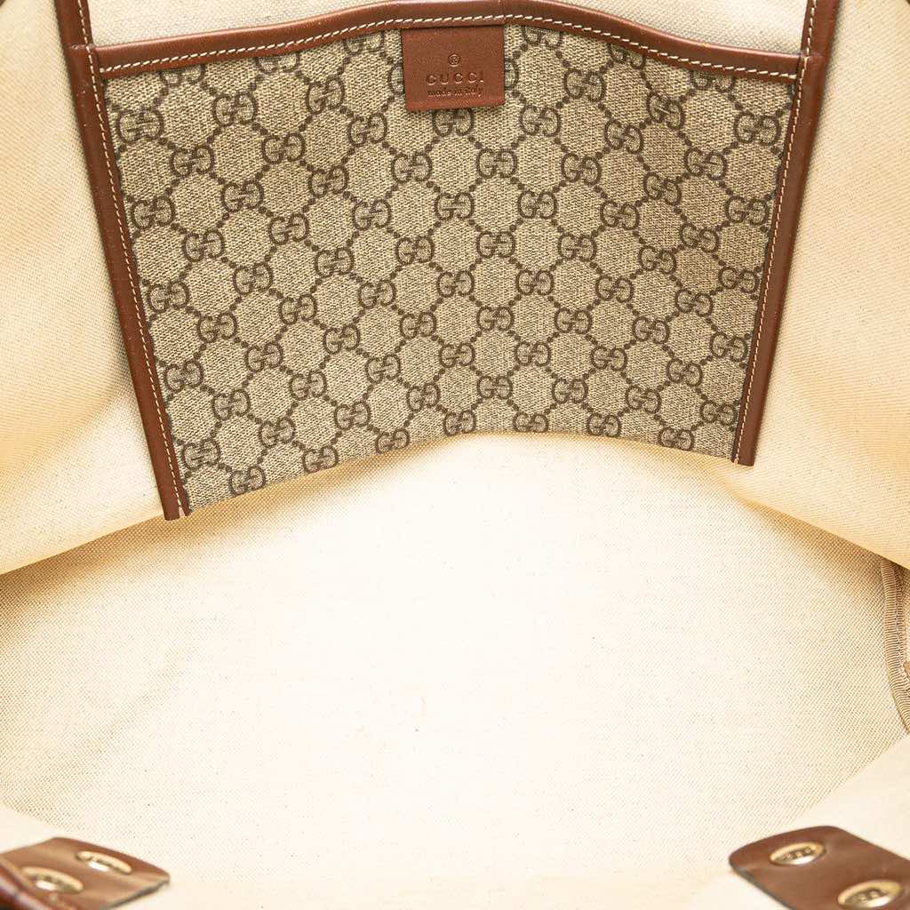 Gucci Medium GG Supreme Web Loop Tote - 4