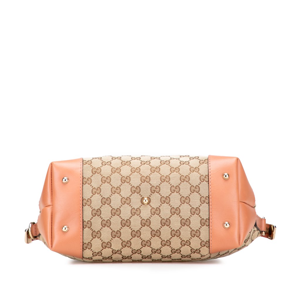 Gucci GG Canvas Heart Bit Satchel - Image 6